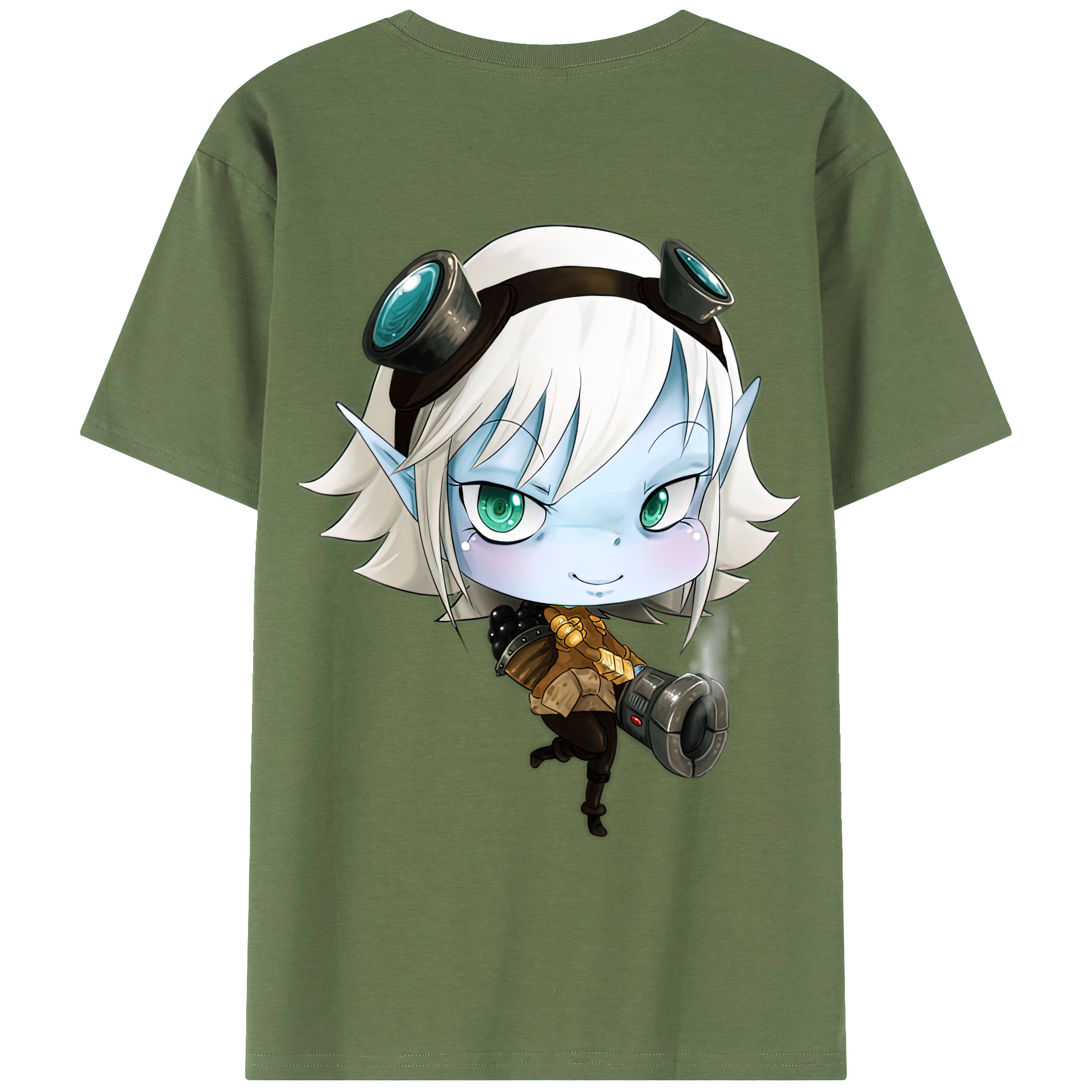 （画像用） リーグ・オブ・レジェンド League of Legends LOL 綿100％ メンズ半袖Tシャツ（バックプリント） 通気性